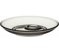 Leonardo Senso Soucoupe, soucoupe Petite, assiette pour tasse, verre, gris, Ø 11.5 cm, 49682