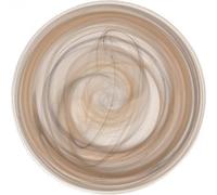 Leonardo Teller Alabastro, Speiseteller, Dekoteller, Glas, Beige / Schwarz, Ø 21 cm, 026790