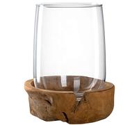 Leonardo 084409 Photophore avec Base en Teck