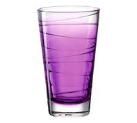 Leonardo Vario Struttura 026837 Verre à long drink lavable au lave-vaisselle Verre coloré Violet 280 ml