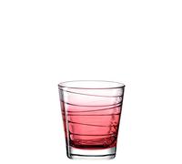 Leonardo Vario Struttura 026842 Verre à eau en verre coloré Rouge 250 ml