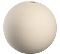 LEONARDO-Vase boule soliflore en céramique beige Leonardo Bolla - diamètre 12 x H 11 cm