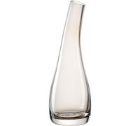 LEONARDO-Vase soliflore courbé en verre coloris taupe Leonardo Luminosa - diamètre 7 x H 20 cm