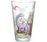 Leonardo Verre à boire Bambini Avventura Dino, Gobelet, verre sodocalcique, multicolore, 300 ml, 044422