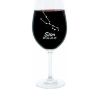 Leonardo verre à vin 400 ml, verre à motif, constellation du taureau, cadeau, verre d'ambiance avec gravure, verre Mood, 22 cm