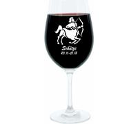Leonardo verre à vin 400 ml, verre à motif, signe astrologique Sagittaire, cadeau, verre d'ambiance avec gravure, verre Mood, 22 cm