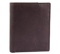 Leonardo Verrelli 3000070 Portefeuille pour homme en cuir véritable 10 x 12 cm Format portrait, marron foncé (Marron) - 3000070
