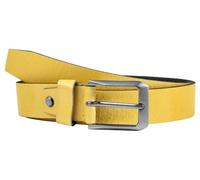 LEONARDO VERRELLI Ceinture en cuir pour femme réglable Jaune 85-125 cm 3100097, jaune, Bundweite: 85 cm - Gesamtlänge: 100 cm