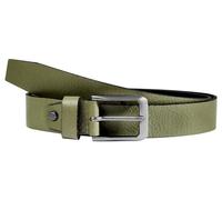 LEONARDO VERRELLI Ceinture en cuir raccourcissable pour femme Vert 85-125 cm 3100099, vert, Bundweite: 95 cm - Gesamtlänge: 110 cm