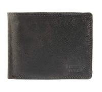Leonardo Verrelli Homme - Portefeuille Cuir Véritable Portefeuille RFID Protection 3000357, anthracite, 12x9,5cm, Classique