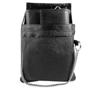 LEONARDO VERRELLI Portefeuille de serveur en cuir pour serveur, porte-monnaie, taxi, service pour homme et femme, avec ou sans holster, poche plaquée, avec chaîne et grand compartiment à monnaie en