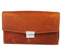 LEONARDO VERRELLI Portefeuille de serveur unisexe en cuir de vachette véritable 17 x 10,5 x 4 cm 3000499, marron, 17 cm x 10,3 cm x 4,2 cm, Classique