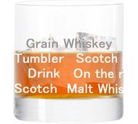 Leonardo Whiskybecher, Whisky Themenglas mit Schriften Stil 02, Tumbler, Geschenk Stimmungsglas mit lustiger Gravur, Glas, 190 ml