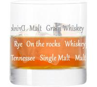 Leonardo Whiskybecher, Whisky Themenglas mit Schriften Stil 04, Tumbler, Geschenk Stimmungsglas mit lustiger Gravur, Glas, 190 ml
