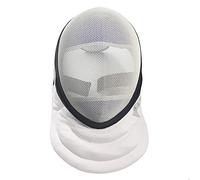 LEONARK Épée d'escrime Masque CE 350N certifié National de qualité Masque - Escrime Équipement de Protection (White, M)