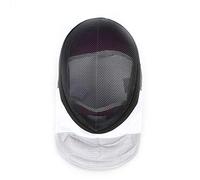 LEONARK Masque de fleuret d'escrime Noir 350NW avec Doublure intérieure Amovible Casque certifié CE de qualité Nationale (XS)