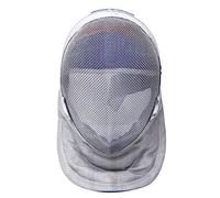 LEONARK Masque de Sabre d'escrime Masque de qualité Nationale certifié CE 350N (Grey_Detachable, M)