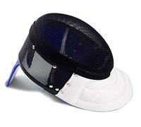 LEONARK Noir Masque d'épée d'escrime 350NW avec Doublure Intérieure Amovible Nationale Certifié CE Hema Helmet Masque (XL)