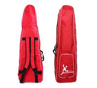 LEONARK Sac de Rangement d'Escrime pour Epée Sabre et Fleuret - Sac à Dos Portable Hema Sword Sac à Dos pour Costume et Masque d'épée d'escrime (Red A)