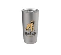 Leonberger Petit cheval géant Grand cœur Propriétaire de race de chien Gobelet isotherme en acier inoxydable double paroi