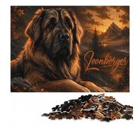 Leonberger Puzzle en Bois Illustré 500 PCS pour Adultes | À offrir : Cadeau puzzle: zones de couleur distinctes pour faciliter le tri en intérieur.
