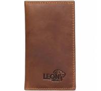 LeonDesign - Porte-cartes - Cuir marron cognac vintage - Taille compacte - Protection contre les rayures - Durable et élégant - Idéal pour un usage quotidien
