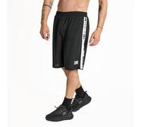 Leone 1947 ABX204 Short Stripe 47 Homme Short Gym Fitness Entraînement Bodybuilding, 100% Polyester Polymesh, Noir, Taille M