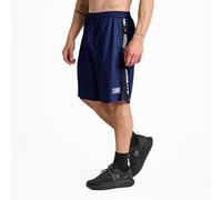 Leone 1947 ABX204 Short Stripe 47 Homme Short Gym Fitness Entraînement Bodybuilding, 100% Polyester Polymesh, Bleu Foncé, Taille M