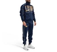 LEONE 1947 Combinaison de sport unisexe pour homme - Ensemble d'entraînement noir AB300, taille L, polyester, pour salle de sport, loisirs, taille adulte