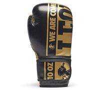 LEONE 1947 GN322 Gants de Boxe Mixte, Noir, 16OZ