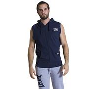 LEONE 1947 Leone - Sweat-Shirt à Capuche sans Manches pour Homme avec Zip Apparel - Bleu Marine (10), XL