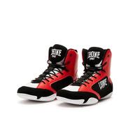 Leone1947 Chaussures de boxe Premium Rouge/Noir/Blanc Taille 41