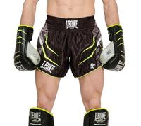 LEONE 1947 Panta Revo Fluo Noir Short Kick-Thai pour Homme