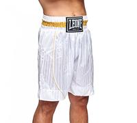 LEONE 1947, Short de Boxe Haut de Gamme, Adulte Unisexe, Blanc, M, AB240