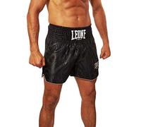 LEONE 1947, Short Kick-Thaï Basique, Adulte Unisexe, Noir, XL, AB766