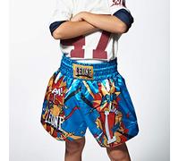 LEONE 1947, Short Thaïlandais Jr Hero, Enfant Unisexe, Bleu Ciel, M, ABJ02