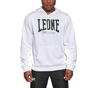 LEONE 1947, Sweat À Capuche À Logo, Adulte Unisexe, Blanc, L, ABX111
