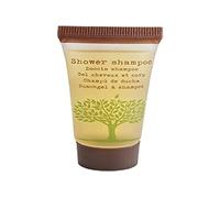 LEONE Lot de 50 tubes de douche shampooing, ligne courtoisie nature, 25 ml, 1250 ml