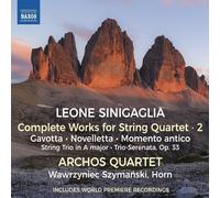 Sinigaglia / Jeska / Kostadinov – Œuvres pour quatuor à cordes (Intégrale, vol. 2) – CD – NAXOS