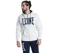LEONE - Sweat à Capuche zippé 1947 Apparel pour Homme - Blanc (1), M.