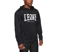 Sweatshirt à capuche Leone 1947 Logo noir blanc - XL