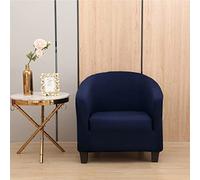 LEONEBEBE Housse de Chaise de Club, Housse de Chaise en Tub Extensible avec Fond élastique Universel en Tissu pour Fauteuil de Bar, comptoir de Salon (Bleu Marine)