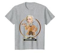 Leonhard Euler, l'esprit Suisse Qui a donné Son langage aux mathématiques T-Shirt, Enfant, Gris Chiné, 6 Ans
