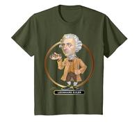 Leonhard Euler, l'esprit Suisse Qui a donné Son langage aux mathématiques T-Shirt, Enfant, Olive, 6 Ans