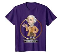 Leonhard Euler, l'esprit Suisse Qui a donné Son langage aux mathématiques T-Shirt, Enfant, Violet, 4 Ans