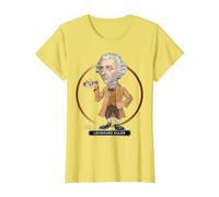 Leonhard Euler, l'esprit Suisse Qui a donné Son langage aux mathématiques T-Shirt, Femme, Citron, S