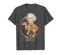 Leonhard Euler, l'esprit Suisse Qui a donné Son langage aux mathématiques T-Shirt, Homme, Chiné Foncé, L