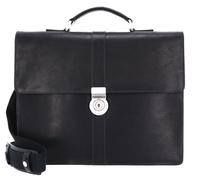 Leonhard Heyden Bergamo Porte-documents en cuir 38 cm Compartiment pour ordinateur portable noir