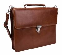 Leonhard Heyden Cambridge Porte-documents en cuir 38 cm Compartiment pour ordinateur portable brun