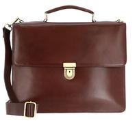 Leonhard Heyden Cambridge Porte-documents en cuir 38 cm Compartiment pour ordinateur portable brun